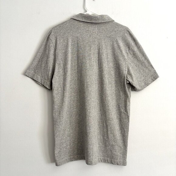Billy Reid Gray Short Sleeve Polo Shirt with Chest Pocket Men’s Size XL - Picture 6 of 7